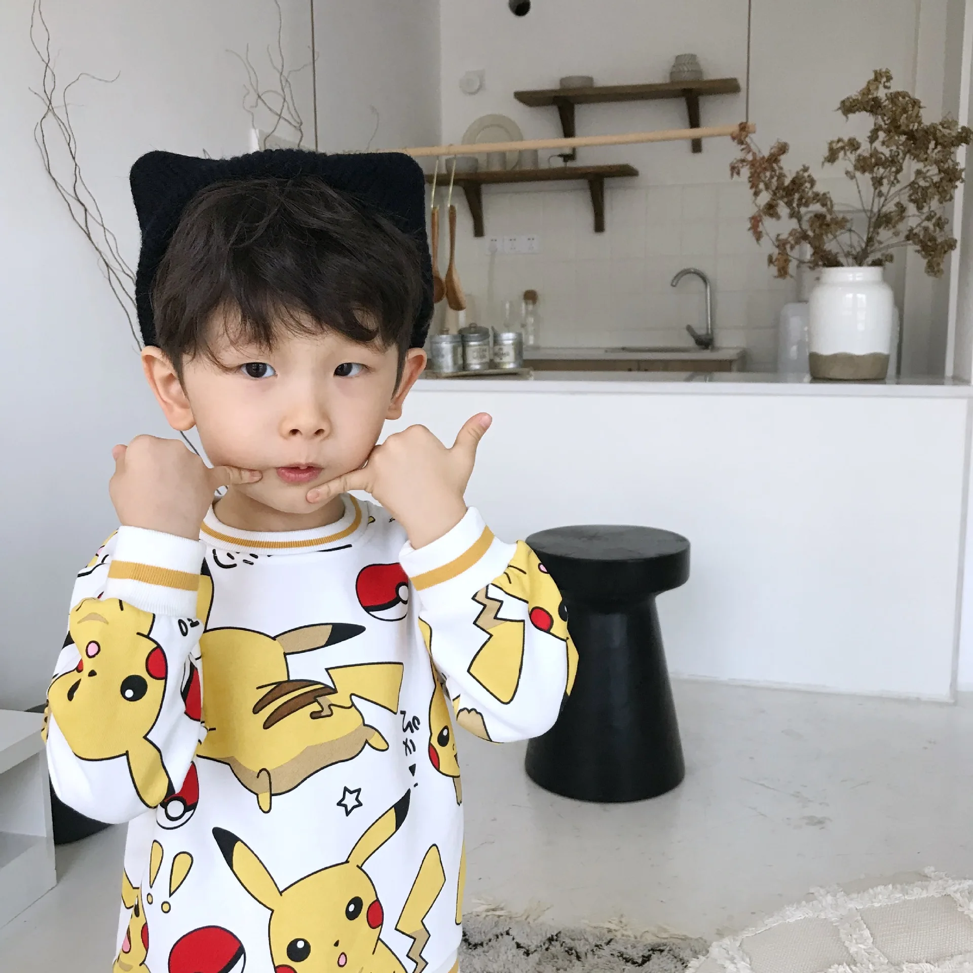 Tonytaobaby/осенне-зимняя одежда; Новая детская одежда для мальчиков и девочек; хлопковые флисовые толстовки для мальчиков; толстовки для девочек