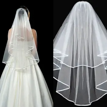 

5Pcs/Set Bachelorette Party Kit Double Ribbon Edge Bridal Veil With Comb Glasses Sash Badge Tattoos Wedding Hen Night Supplies