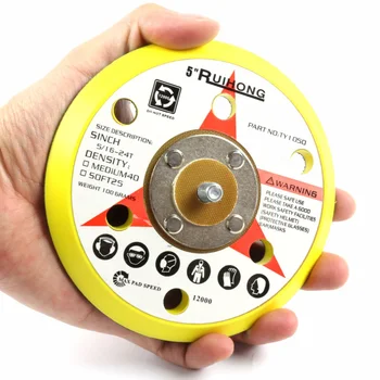 

Parts Sanding Disc Supply 1pcs 6-Holes Flocking Backing Pad Polyurethane
