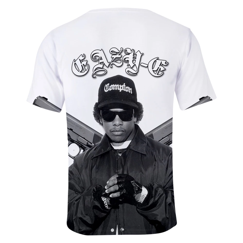 Eazy E Футболка мужская гангста рэп 3D печать Compton короткий рукав Футболка летняя хип хоп безрукавка с принтом мода дропшиппинг