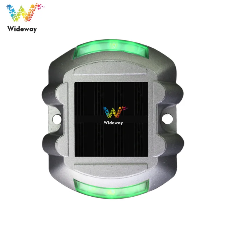 A Pack 5 Pieces Solar Powered Raised Road Stud Maker Pathway Courtyard Balcony Deck Dock LED Steady Light