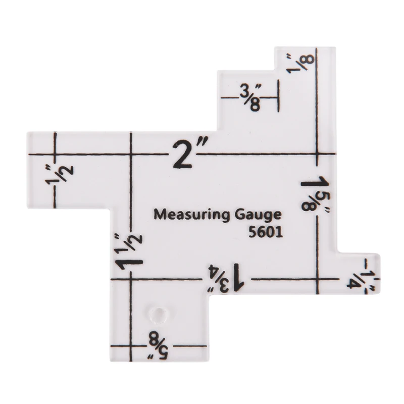 

1PCS Imperial Metric Scale Mini Plastic Sewing Measuring Gauge Quilting Rulers For Sewing Crafts Measurement Tool