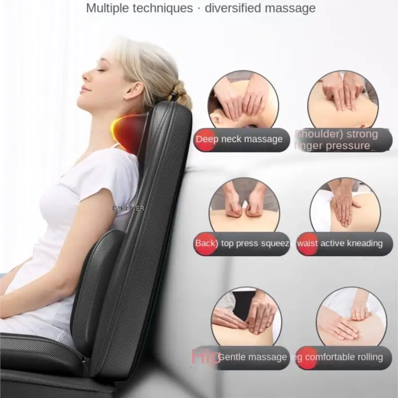 220V Shoulder cervical spine massager instrument neck waist shoulder back neck multifunctional whole body household chair cushio 4