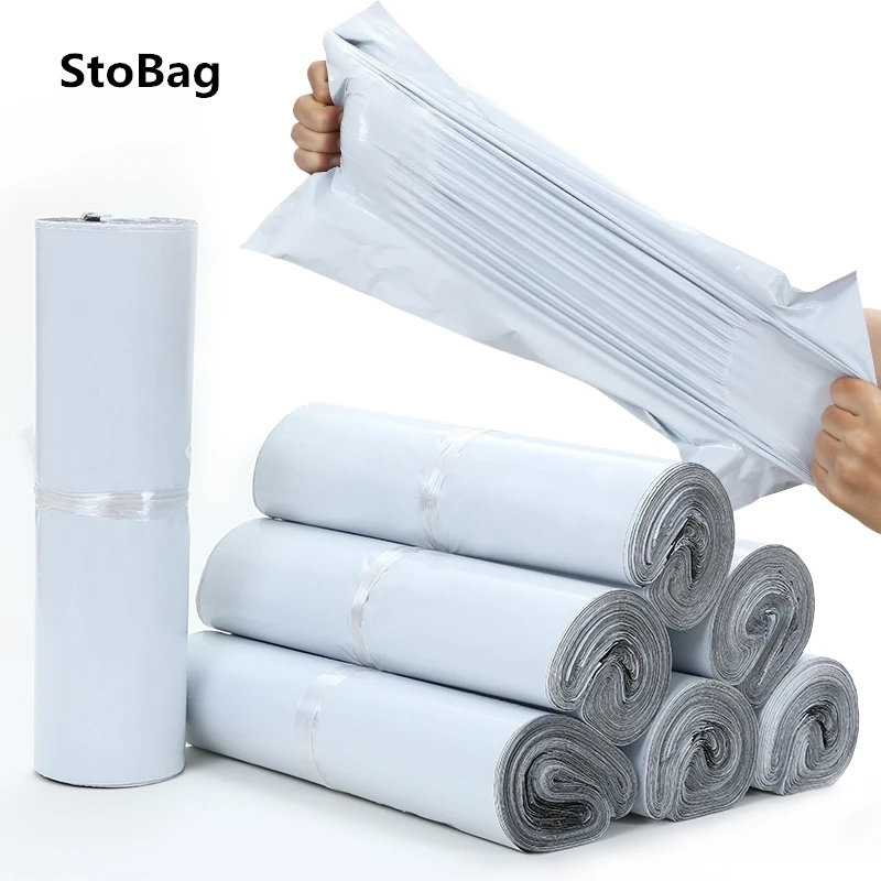 StoBag белая Экспресс-сумка самоклеящаяся герметичная дорожная одежда упаковка для