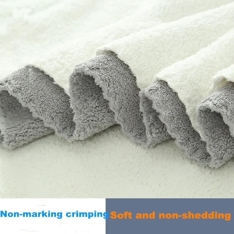90*180CM Coral Velvet towel super absorbent and quick-drying super large bath towel super soft hotel bath towel Beach Towels 3