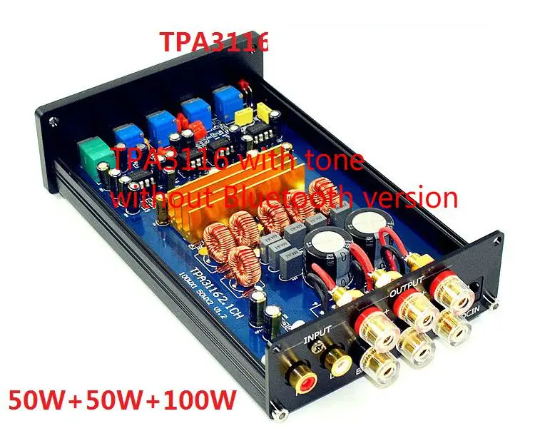 2,1 Высокая мощность Tpa3116+ Op amp 5532 с усилитель тональности опционально Bluetooth 4,2 Bluetooth 5,0 Класс D Цифровой усилитель версия - Цвет: black tone type