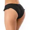 Clearance Women Ruffled Low Waist Black Bikini Bottom Sexy Ruched Swimming Shorts Swimwear Two-Piece Separate Original Price 15$ 3