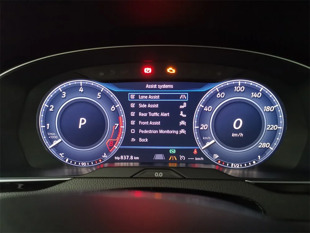 VW Passat B8 Arteon Passat Variant Alltrack Touran Виртуальная кабина lcd Спидометр Одометр элемент кластера 3G0 920 791 C/D OEM