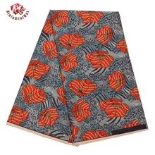 Стиль, полиэстер, восковая ткань, модная,, ткань Binta, настоящий воск, высокое качество, ткань для свадебного платья FP6095