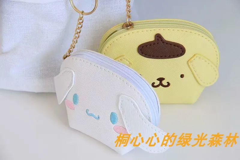 Мультяшный кошелек hello kitty My Melody Cinnamoroll pompomprin, сумка для монет, сумочка, сумка на цепочке для ключей, сумка для женщин, кошелек, кошелек для девочек