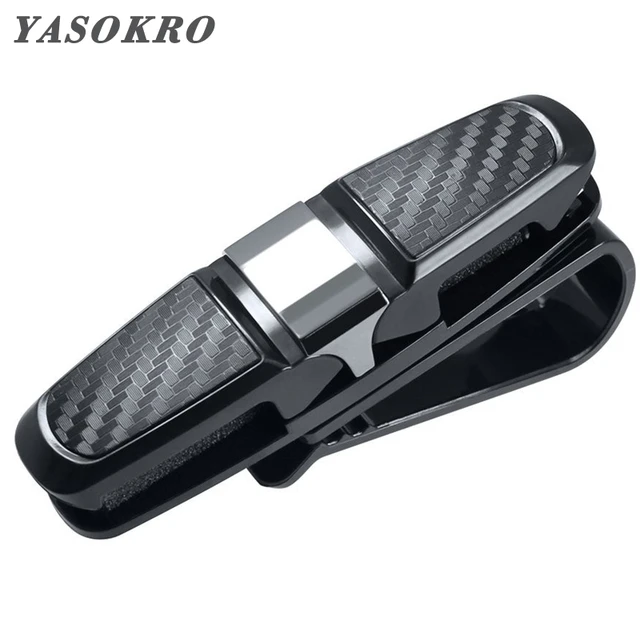 Auto Zonneklep Zonnebril Houder Brillen Clip Draagbare Fastener Clip Ticket  Card Clamp Fastener Clip ABS Auto Bril Gevallen - AliExpress