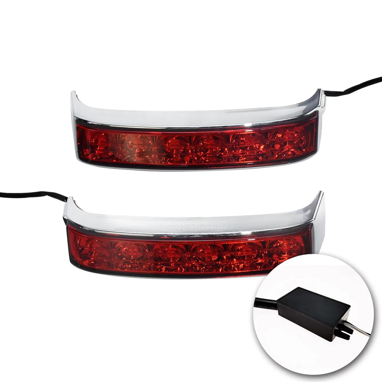 Saddle Bag Luggage Tail Turn Signal Light Running Brake Lamp For Harley Road King FLHR 14-18 CVO Road Glide Ultra FLTRUSE - Цвет: type 1