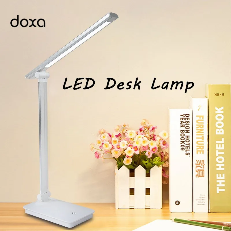 

LED Table Lamp 5W Intelligent Foldable Dimmable Table Lamparas GY218 Touch Dimming Eye Caring Desktop Light For Reading Studying