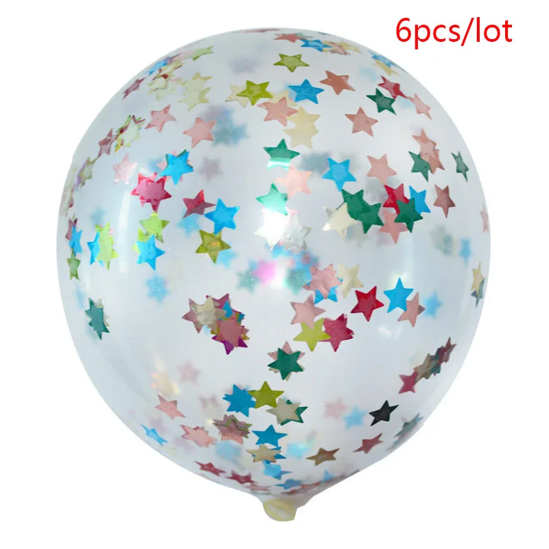 6pcs star mix 16 дюймов буквы фольгированные шары «С Днем Рождения» Happy День рождения украшения Детские воздушные шарики с алфавитом Baby Shower поставки - Цвет: 6pcs star mix