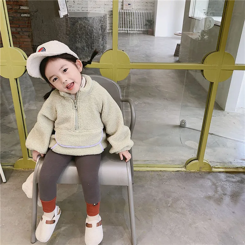 Пальто для маленьких девочек 2, 3, 4, 5, 6 лет, теплая плотная куртка из овчины для девочек, детская одежда, зимние детские пальто, высокое качество