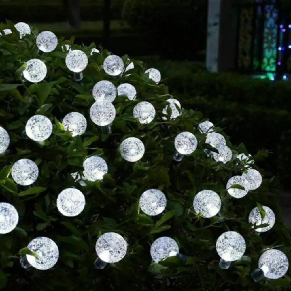30Led гирлянда для использования вне помещения анти-Акварельная струна Рождественское украшение пейзаж свет светящаяся гирлянда с солнечной батареей - Цвет: 2