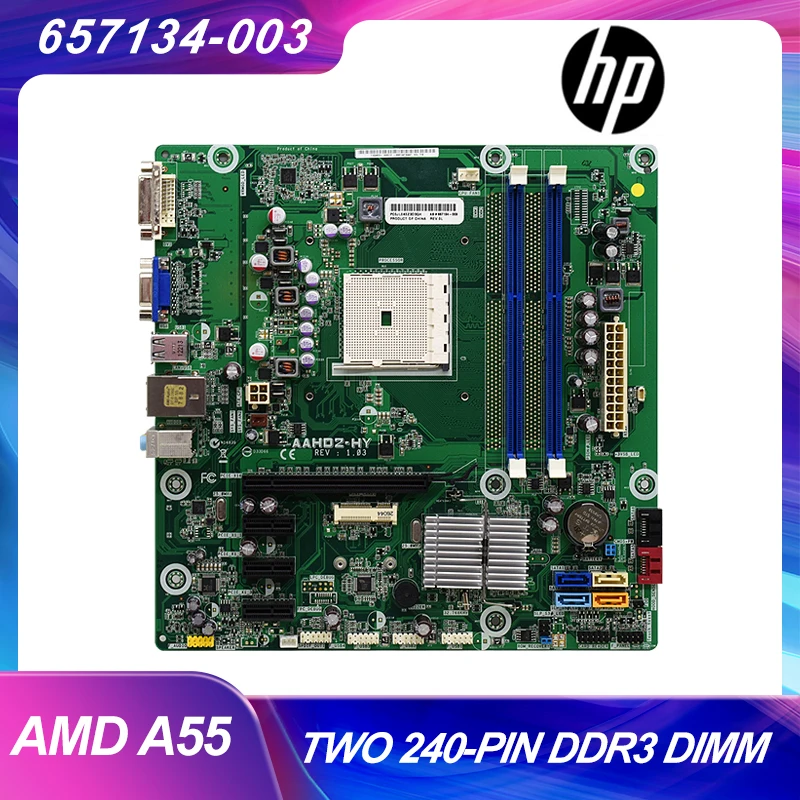 Материнская плата для HP AAHD2-HY A55 FM1 pc 657134-003 б/у материнская DDR3 AMD | Компьютеры и офис
