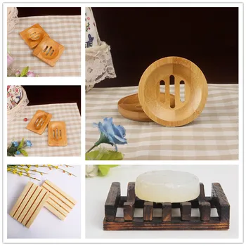 

Wood Soap Dish 5 Styles Environmentally Friendly Natural Bamboo Handmade Soap Box Mini Bathroom Soap Holder