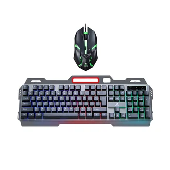 

1 Set Keyboard Mouse Backlit Gaming Comfortable USB Mouse for Office