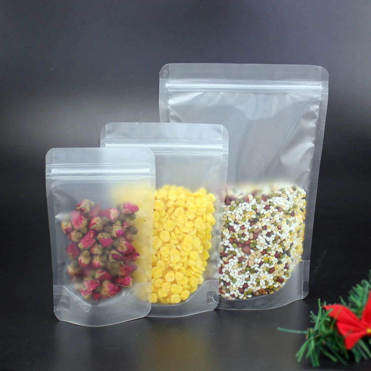 Прозрачная пластиковая для натитков Ziploc Ziplock Сумки, конфеты зерна орехи Сумки 100 шт Лучшая цена