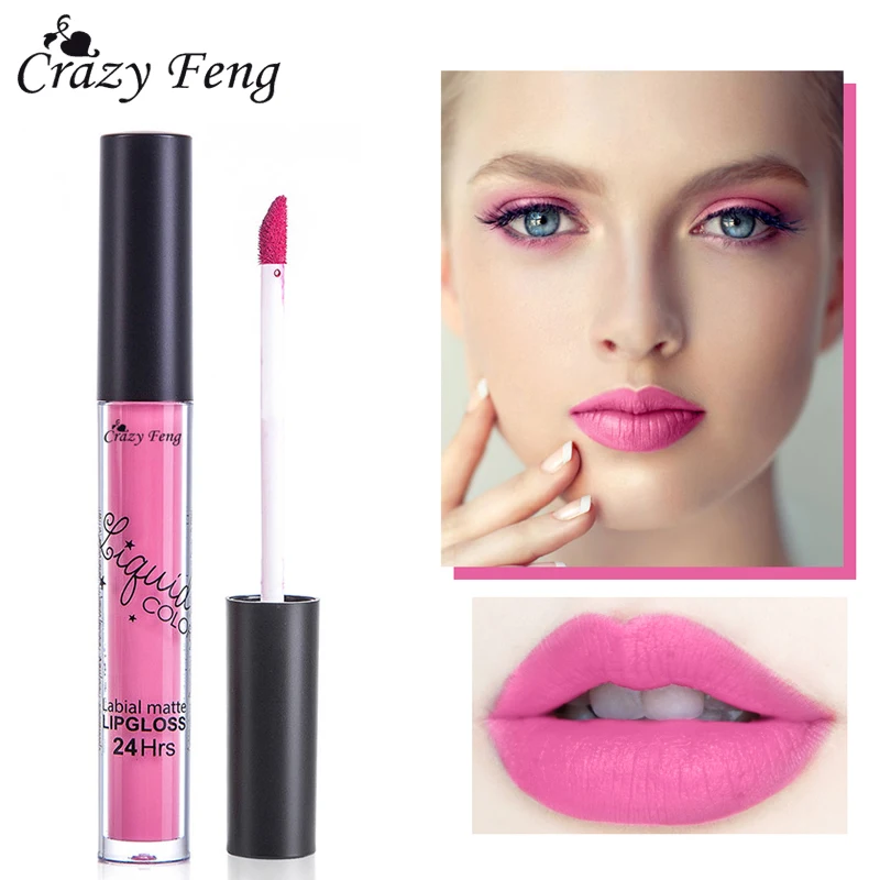 Женская цветная матовая помада блеск для губ увлажнитель длительного действия