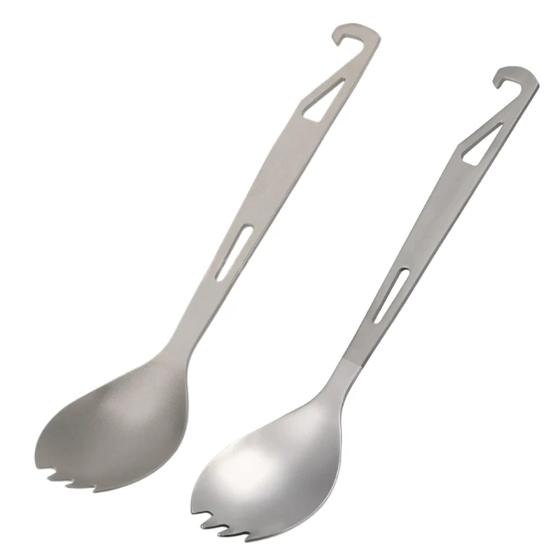 

Titanium Spork Multi-function Camping Tableware Spoon Fork with Bottle Opener for Outdoor Travel Picnic
