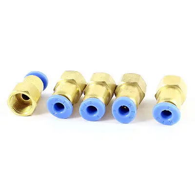 

5 Pcs 1/8PT Female Thread 4mm Push In Joint Pneumatic Quick Fittings Connector