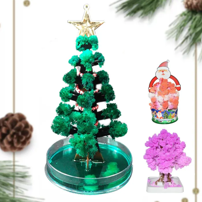 Волшебная растущая елка из кристалла детский подарок на день рождения развивающие игры игрушка@ ZJF