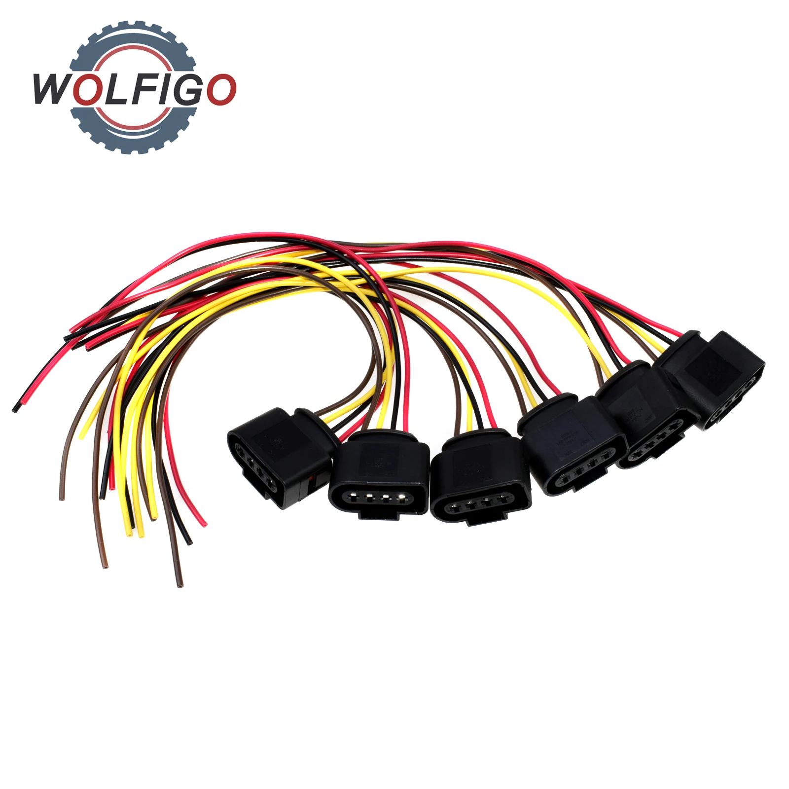 Коннектор катушки зажигания WOLFIGO комплект для ремонта жгут проводов AUDI A3 A4 A5 TT VW