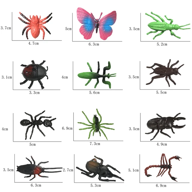 12 stucke realistische insekten figuren lebensechte tier figuren spielzeug padagogisches lernen spielzeug geburtstag geschenk insekten spielzeug perfekte 30 biology aliexpress