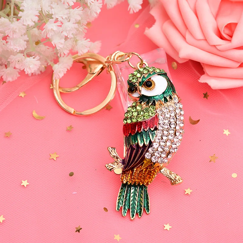 Manhui 5D DIY Алмазная картина брелок мода мультфильм милый брелок птичка ручной работы Алмазная мозаика сумка кулон