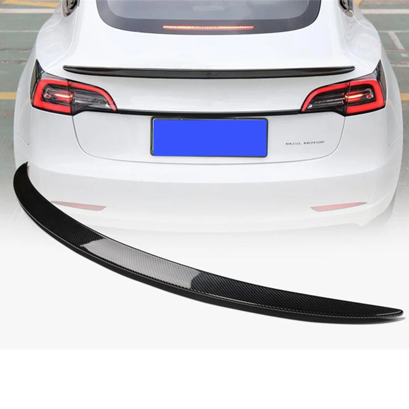 Спойлер, крыло, багажник для Tesla модель 3- coupe углеродное волокно высокого качества черный Задний спойлер задний спойлер хвост Tesla