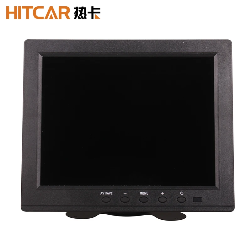  8 Inch DC 12V TFT-LCD Multi Plug Monitor HDMI VGA BNC RCA USB 1024x768 HD for Car Tuck Home CCTV PC