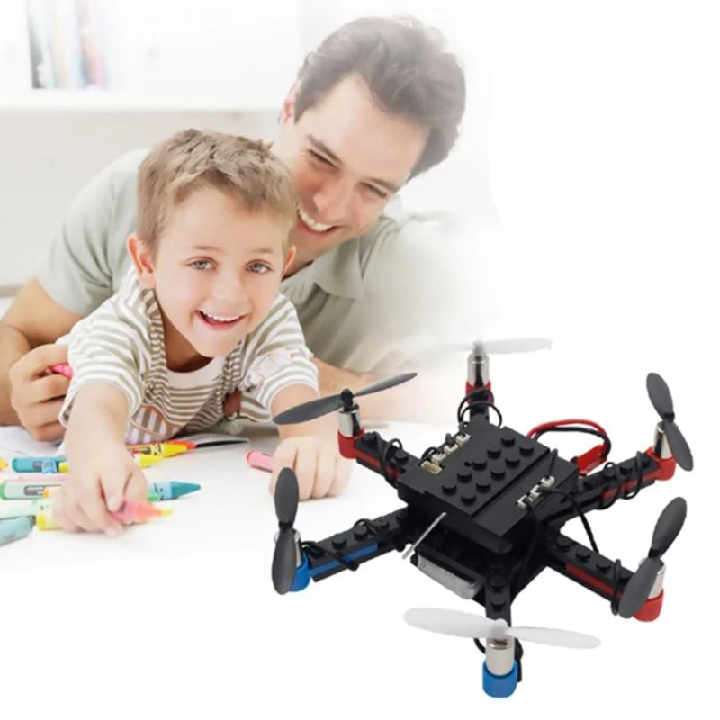L333 игрушечный самолет с дистанционным управлением DIY самолет строительные блоки 2,4 ГГц пульт дистанционного управления Квадрокоптер Собранный шестиосевой Дрон