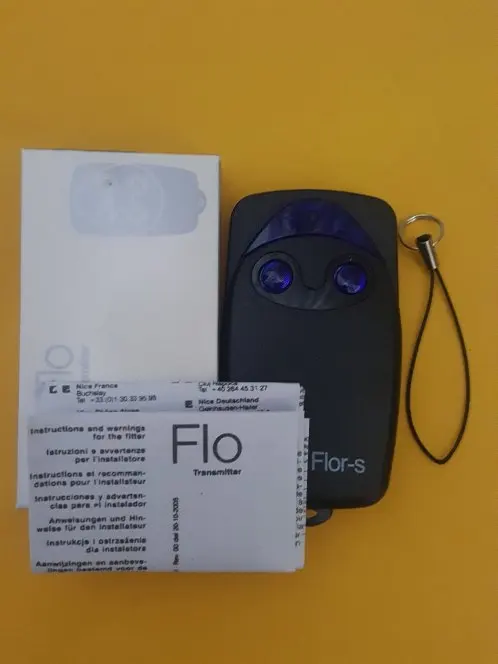 Пульт дистанционного управления Flor flor-s flo1r-s flo2r flo4r-s ERA INTI ONE 2 ON2E передатчик для гаражных ворот 433,92 МГц - Цвет: flo2r