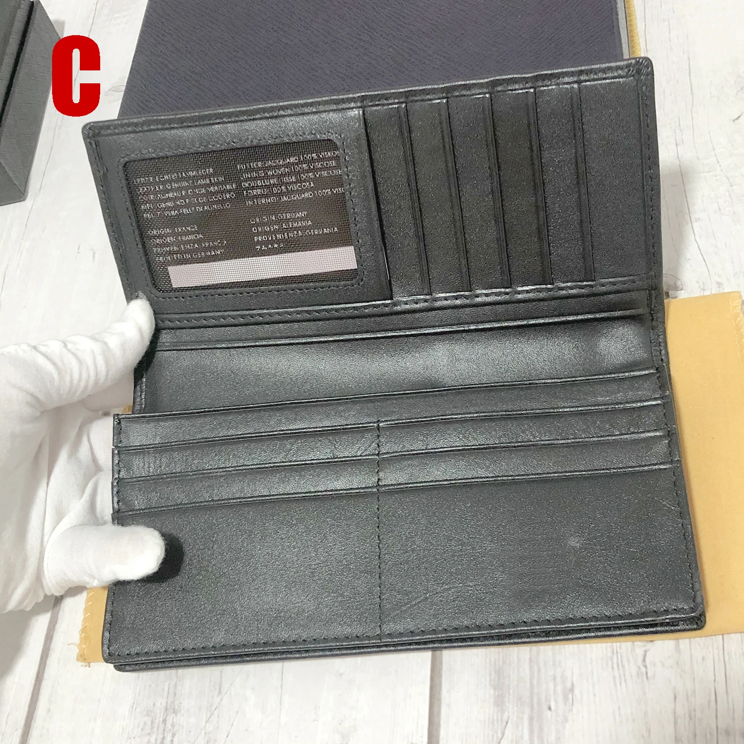 Luxury Men's Long Wallet MB Purses Genuine Leather  Designer Wallet  MHB09