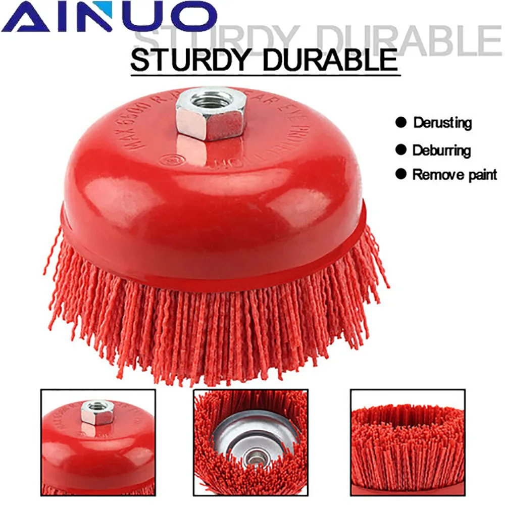 

Угловая полимерная абразивная щетка, 150 мм, 80 Грит