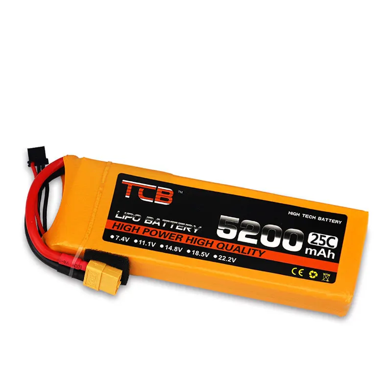 

5200mAh2s/3s/4s/6s high-rate 25C UAV fixed model airplane lithium battery