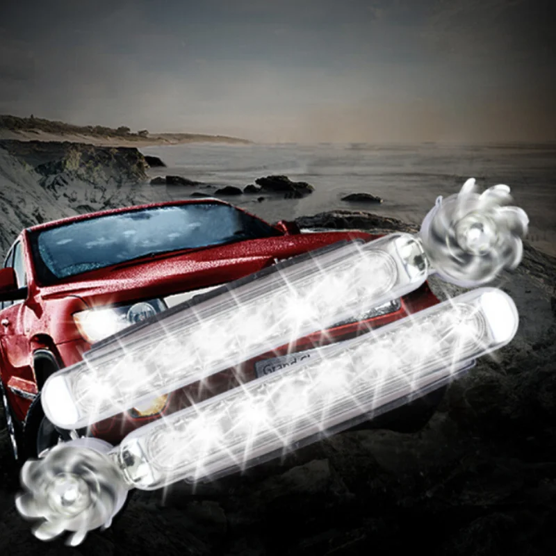 2шт Универсальный ветряной энергии дневной ходовой светильник для Toyota Corolla RAV4 Yaris