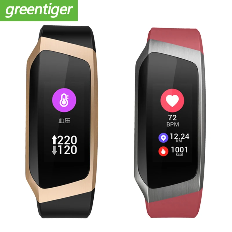 

E18 Smart Band 2019 Color Touch Screen ip67 Waterproof Blood Pressure Oxygen Heart Rate Monitor Sport Bracelet Talk Band Mi 2 3