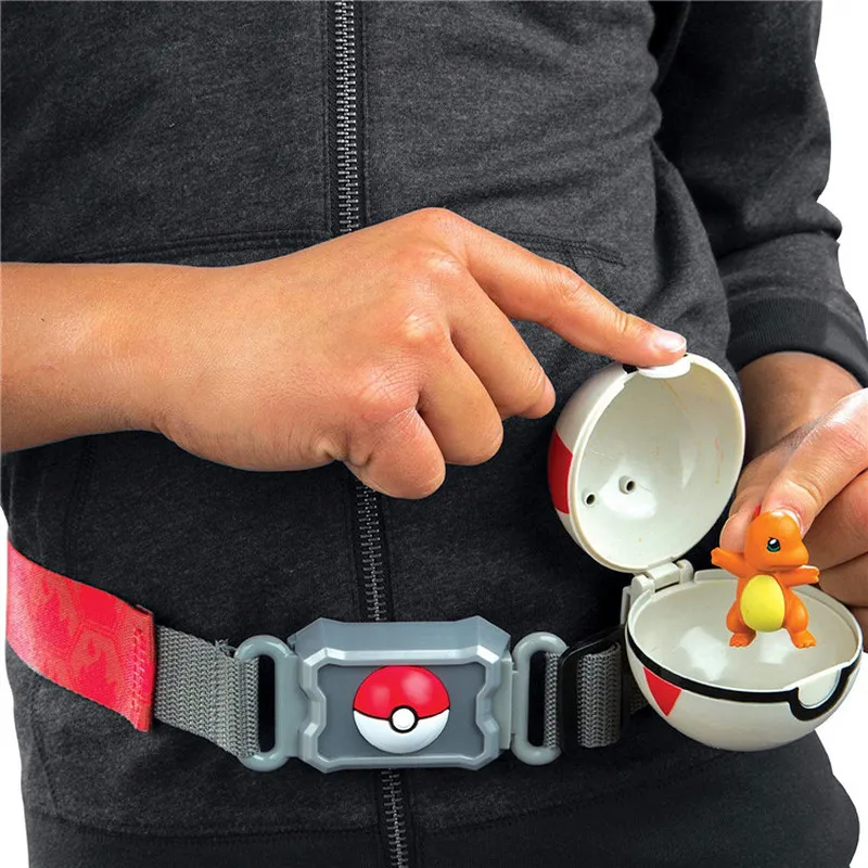 Takara Tomy Pokemon Toys: Pokeball with Belt | Action Figure Model Toys | Elf Ball with Retractable Belt | Children Kids Gifts image 2