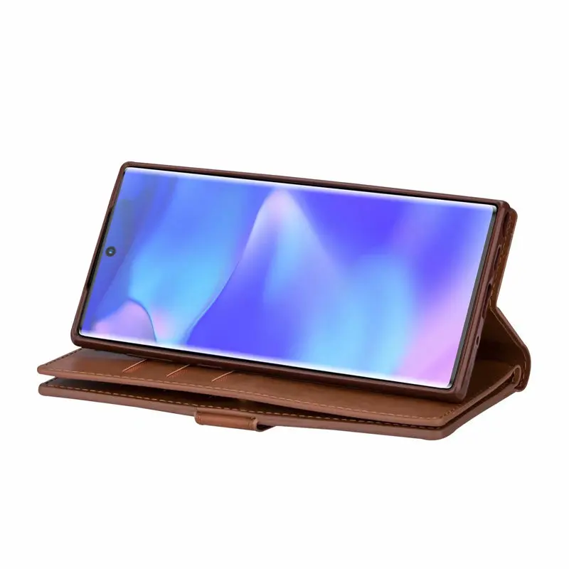 Кожаный бумажник на молнии сумка чехол для samsung Galaxy Note 10 S10 S8 S9 Plus Note 9 8 S6 S7 край A10 A20 A30 A50 A70 A90 M10 M20 M30