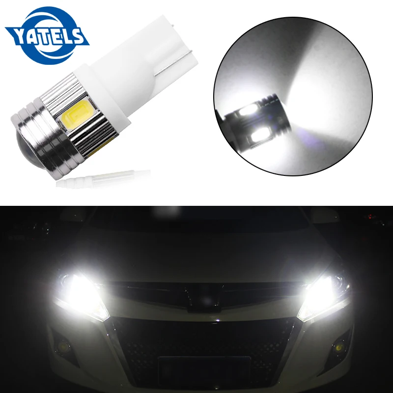 1 шт. T10 светодиодный W5W высокой мощности 6 5630 SMD 168 194 2825 фонарь для парковки