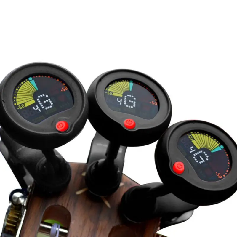 

Guitar Clip-on Tuner Easy Operation Full Color Display Frequency Range Tailored