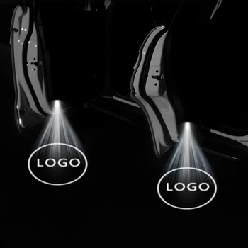 

2pcs New Wireless magnetic For Mitsubishi Car Door welcome LED laser Projector Light Shadow Ghost Courtesy lamp Car Accessories