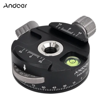 

Andoer PAN-60H Aluminum Alloy Panoramic Ball Head Tripod Head with Indexing Rotator DSLR Camera Tripod Ball Head Ballhead