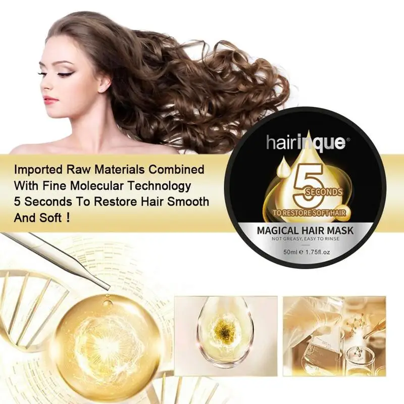 Deep repair Hair film Mask Advanced Molecular Hair Treatment Recover Elasticity Hair Types Keratin Hair Roots Care Treatment