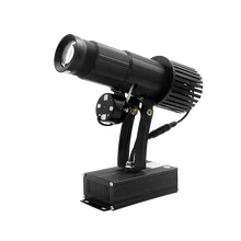 A bateria recarregável 35w conduziu a luz feita sob encomenda do projetor do logotipo da imagem com função estática zoom manual & foco personalizado para o uso interno