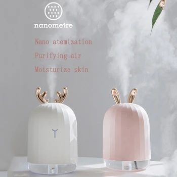 

Air Humidifier Ultrasonic Multifunctional Beauty Instrument Face Humidifier Purifying Air Aroma Essential Oil Diffuser USB Mist