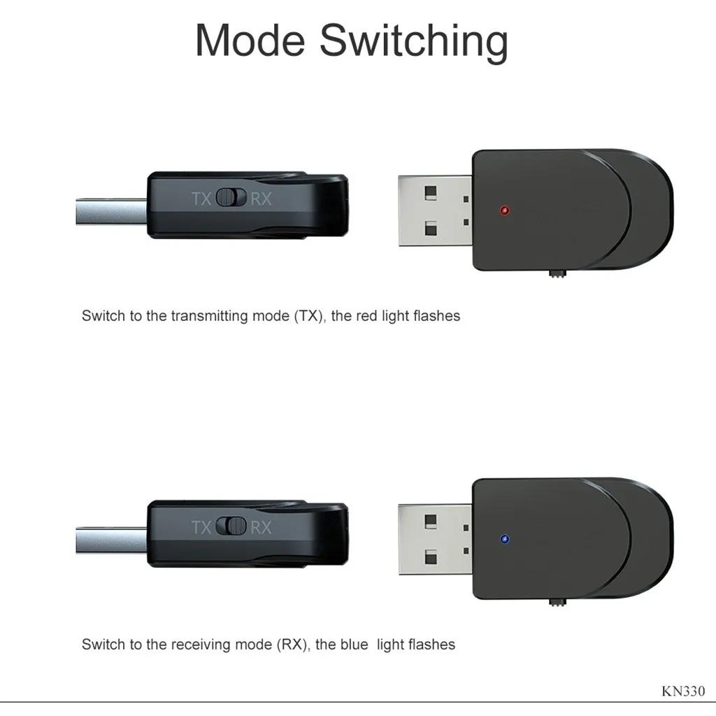 KN330 USB Bluetooth приемник 3,5 аудио передатчик адаптер для ТВ/ПК наушники Динамик
